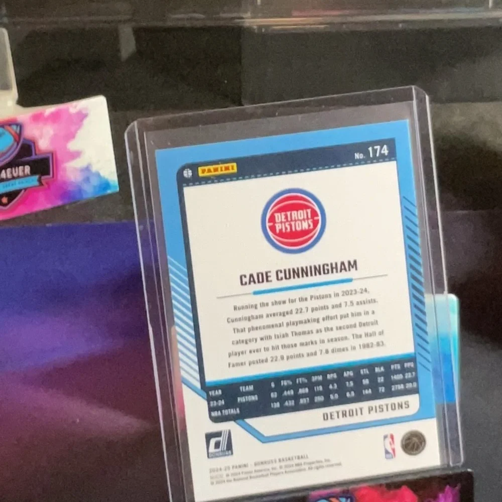 Panini Cade Cunningham Trading Card - Green Refractor